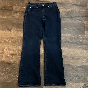 IMAN Women's Dark Blue Jeans size 10 tall‎ stretchy inseam 32 inches